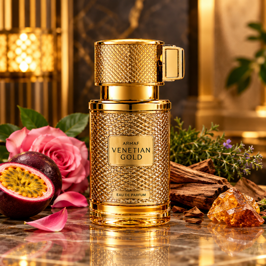 ARMAF Venetian Gold Eau de Parfum 100ml – Fruity, Woody & Aromatic Fragrance – Unisex