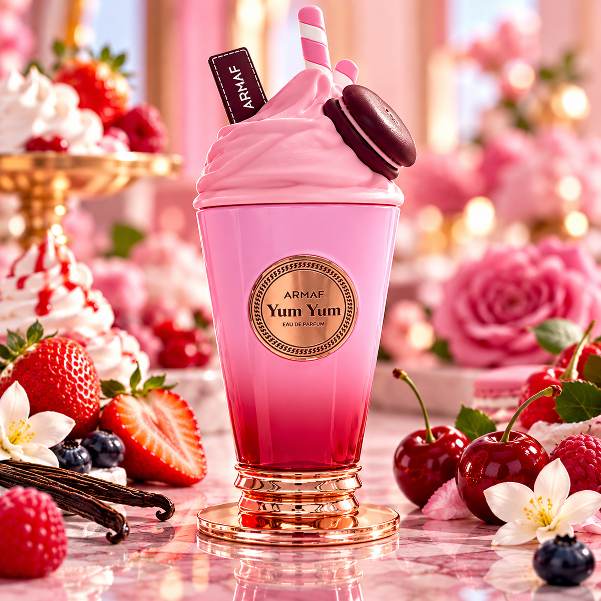 Armaf Delights Yum Yum Eau de Parfum 100ml Unisex Sweet Fruity Floral Fragrance