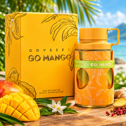 ARMAF Odyssey Go Mango Tropical Collection Eau de Parfum 100ml – Fruity, Tropical & Sweet Fragrance – Unisex