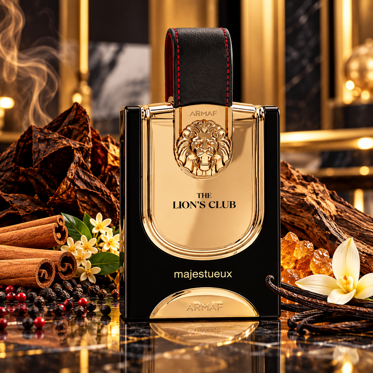 Armaf The Lion's Club Majestueux Eau de Parfum 100ml Unisex Woody Spicy Tobacco Vanilla Fragrance