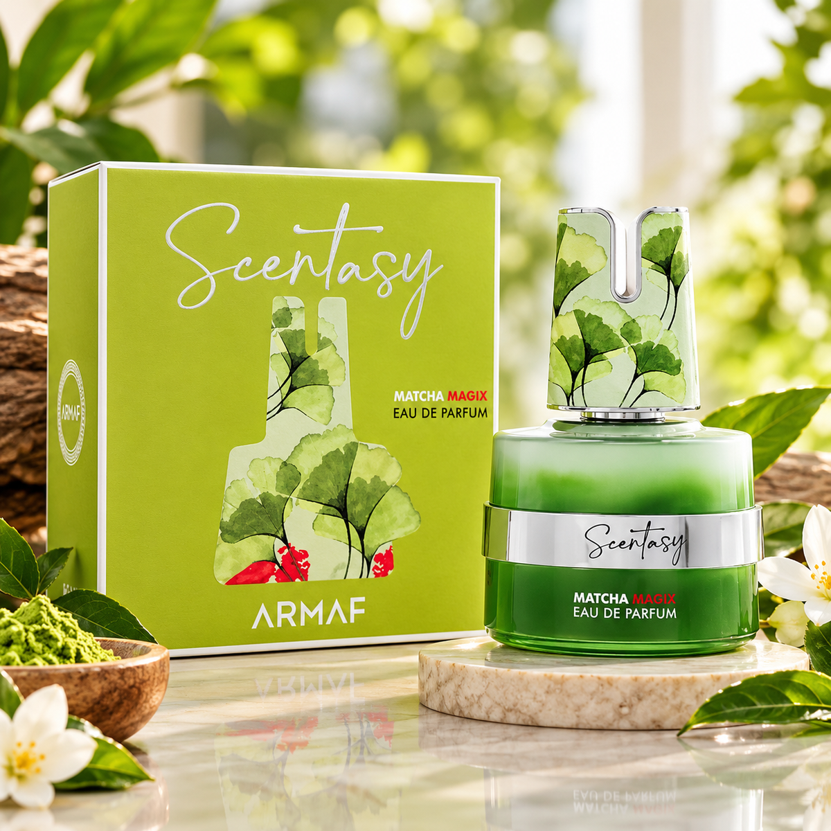 Armaf Scentasy Matcha Magix Eau de Parfum 100ml Unisex Fresh Green Tea Citrus Fragrance
