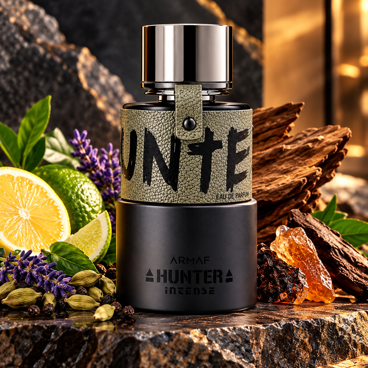 Armaf Hunter Intense Eau de Parfum 100ml Unisex Perfume Citrus Woody Fragrance