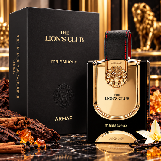Armaf The Lion's Club Majestueux Eau de Parfum 100ml Unisex Woody Spicy Tobacco Vanilla Fragrance