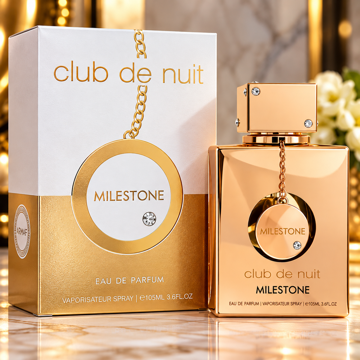 Armaf Club de Nuit Milestone Eau de Parfum 105ml Unisex Perfume Fresh Marine Citrus Fragrance