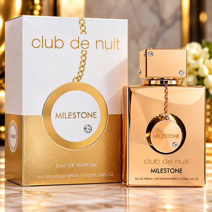 Armaf Club de Nuit Milestone Eau de Parfum 105ml Unisex Perfume Fresh Marine Citrus Fragrance