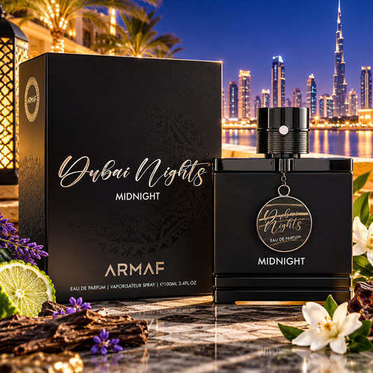 Armaf Dubai Nights Midnight Eau de Parfum 100ml Unisex Fougère Bergamot Lavender Fragrance