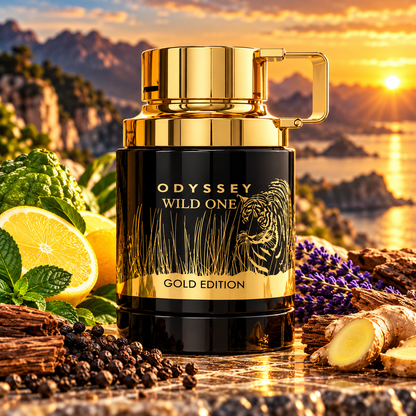 Armaf Odyssey Wild One Gold Edition Eau de Parfum 100ml Unisex Spicy Woody Fragrance