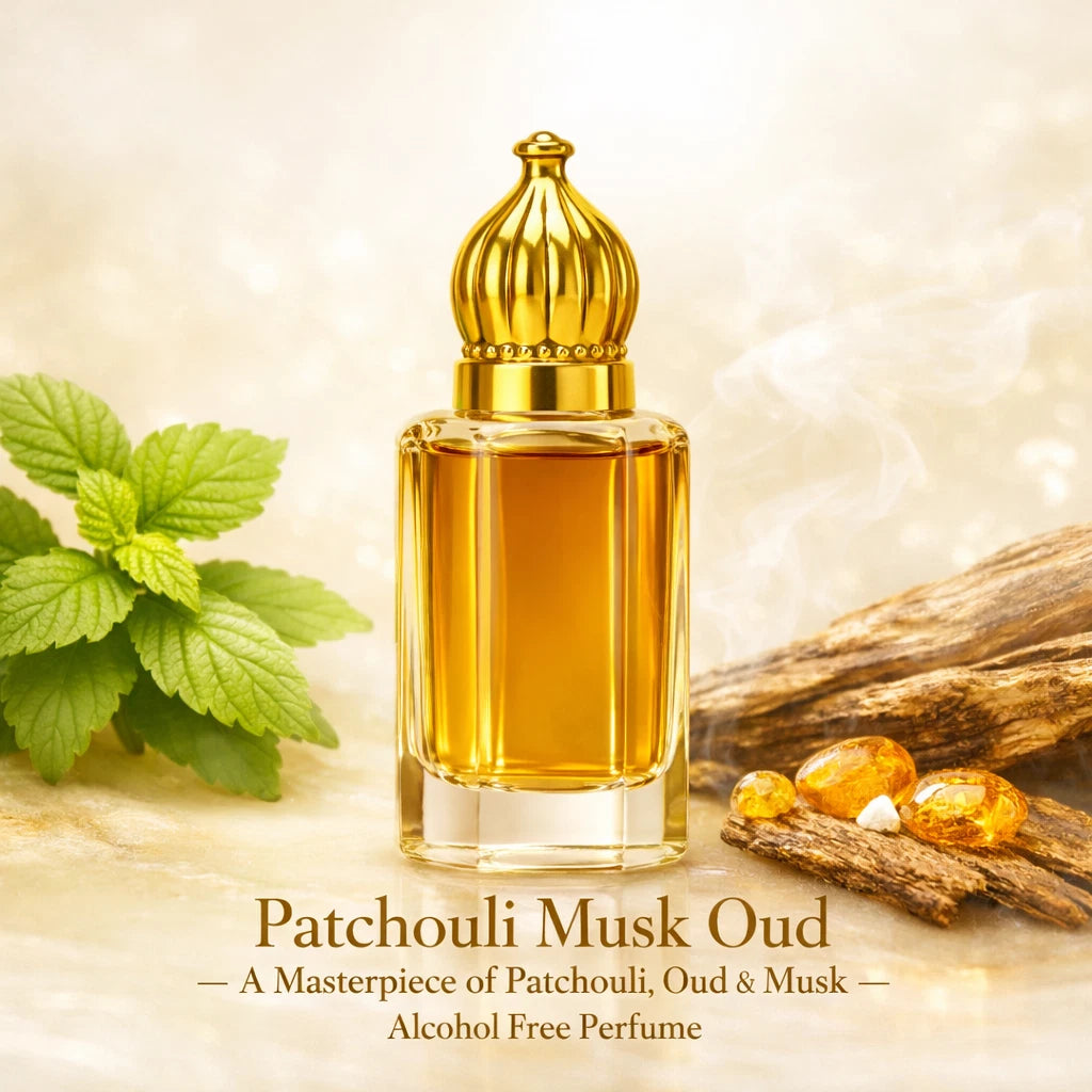Patchouli Musk Oud Alcohol-Free Perfume – Rich Oud & Musk Fragrance