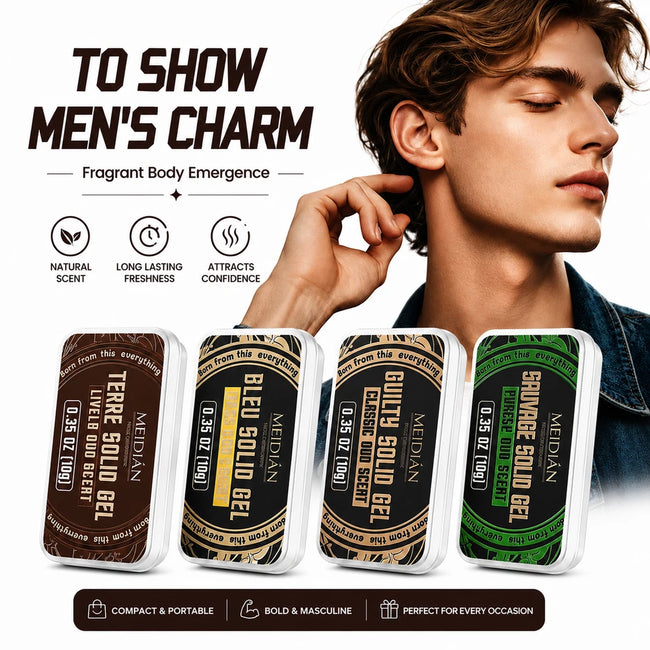 4-Pack Men’s Solid Cologne Balm – Cedarwood, Sage & Vetiver 0.5oz